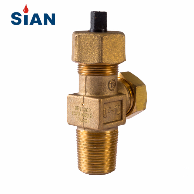 Snap-On-Gasflaschenventil aus Messing mit Nadel