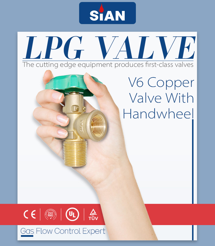 V6S3 LPG Zylinderventil G3/4 LPG POL